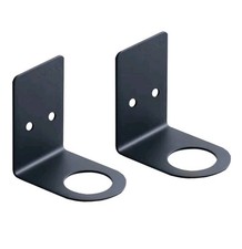 BiJun Soap Bottle Dispenser Holder Wall Mounted Pump Hand Stand  Black x2