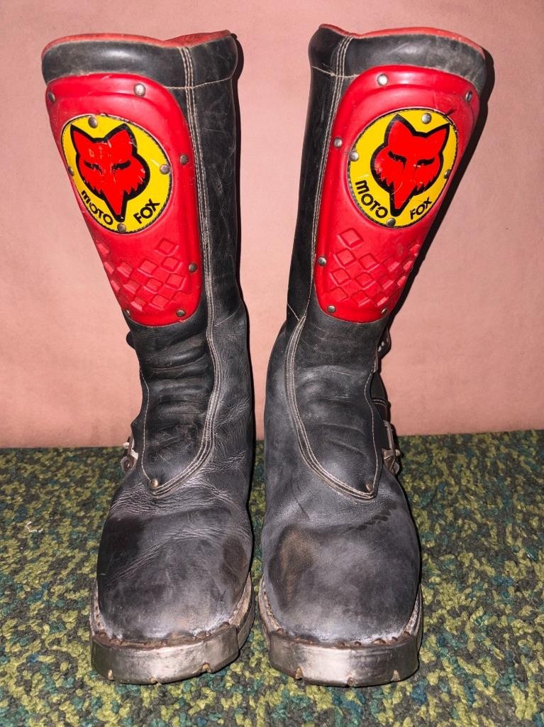 MOTO FOX Racing Boots - Size 10 BlackLeather BuckleStrap motocross