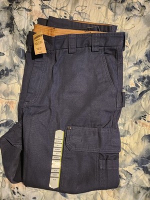 Duluth Trading Co DuluthFlex Fire Hose Relaxed Fit Cargo Pants Navy  48x34