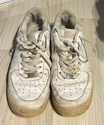 Nike Air Force 1 Herren Sneaker Low Top Leder Schnürung gepolstert Gr. 44