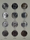 Kennedy Half Dollar Whitman Albums 1964-2016 BU Silver Near Complete Set
