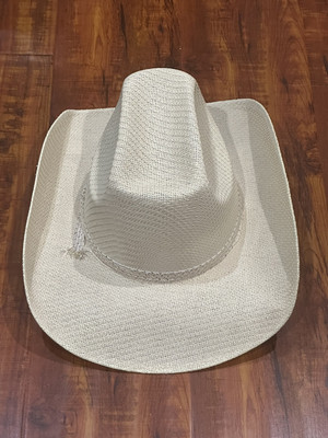 Vintage Sombreros Tomy Elegante XXXXX 7 Straw Western Cowboy Hat Size 6 Vintage Tardan Mexican Straw Cowboy Hat, Wide Brim (size  main image 3