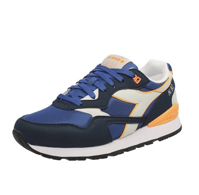 Diadora N 92 - blaue Stoffsneaker - Größe 40 [6,5 US 25cm] Herrenschuhe