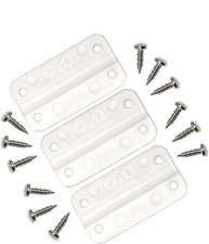 Cooler Hinges white - 3 Pk with Stainless Steel Screws For Igloo Coolers