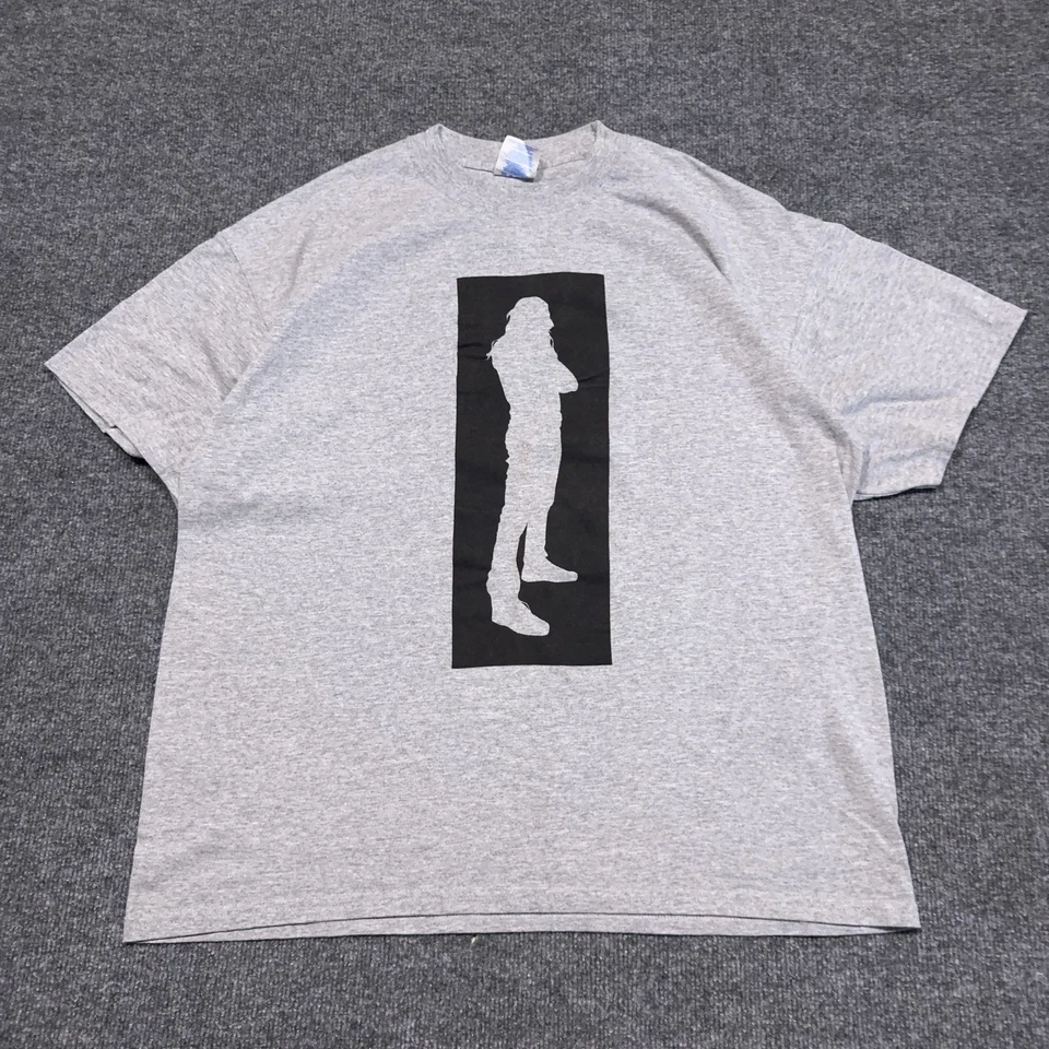 Andrew W.K. Camisa Para Hombre Extra Grande Gris Banda Música Rock Silueta Gráfico Camiseta Foto 2 de 4