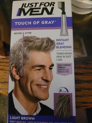 Just For MEN Touch of Gray Hair Treatment Color - Light Brown T-25