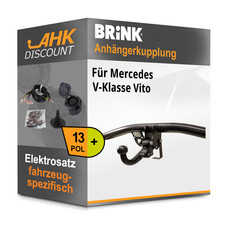 Für Mercedes V-Klasse Vito 04-10 BRINK Anhängerkupplung abnehmbar + 13polig NEU