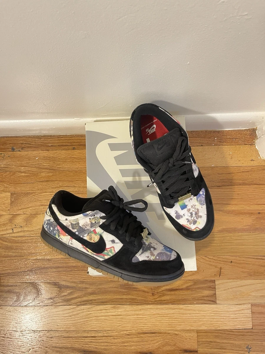 Supreme x Nike Dunk SB Low Black for Sale | Authenticity