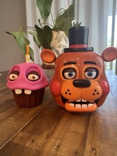 FNAF 2 Popcorn Bucket Set; Freddy Fazbear Cupcake Cup From AMC Theaters