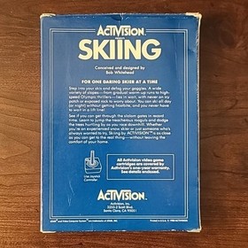 Vintage Skiing Atari 2600, 1980 CIB Complete In Box Very Clean Tested Works