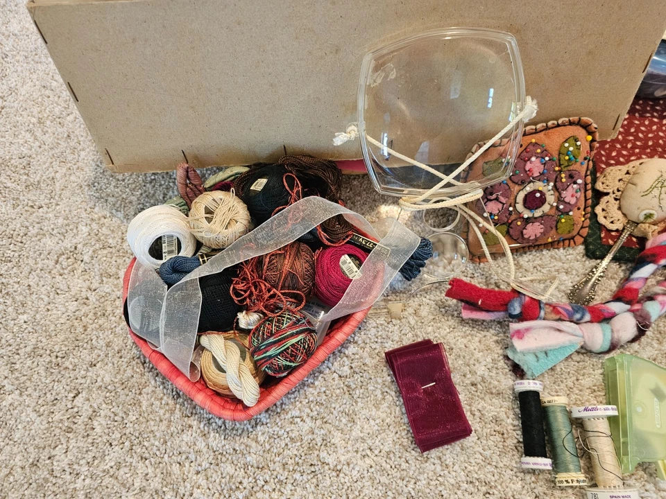 Lot of Skeins and Cross Stitch/Embroidery/Needlepoint Accessories - Image 2 of 4