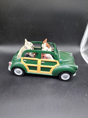 Calico Critters Sylvanian Families Green Woody Family Convertible Car W Family - Picture 4 of 24