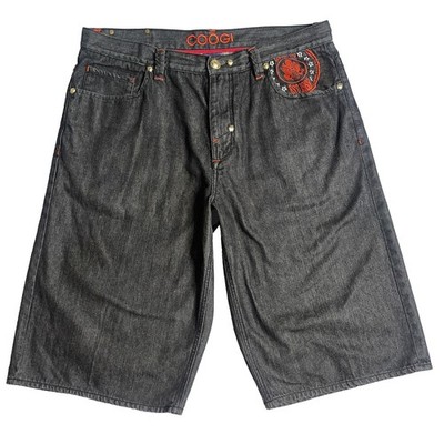 COOGI ハーフデニム　　バギーショーツ w４０ VTG Coogi Embroidery Black Denim Jorts W40 – 17” Inseam – Baggy