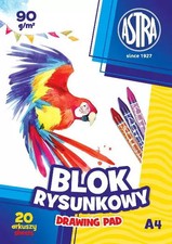 5901137132563 Blok rysunkowy A4, 20 arkuszy Astra