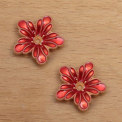 100Pcs Diy Accessory 20Mm Alloy Three-Dimensional Flower Center Flower Holder