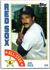 #401 Jim Rice, Boston Red Sox 1984 Topps All-Star Base