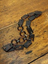 Vintage Tortoiseshell Lucite And Metal Link Belt 35  