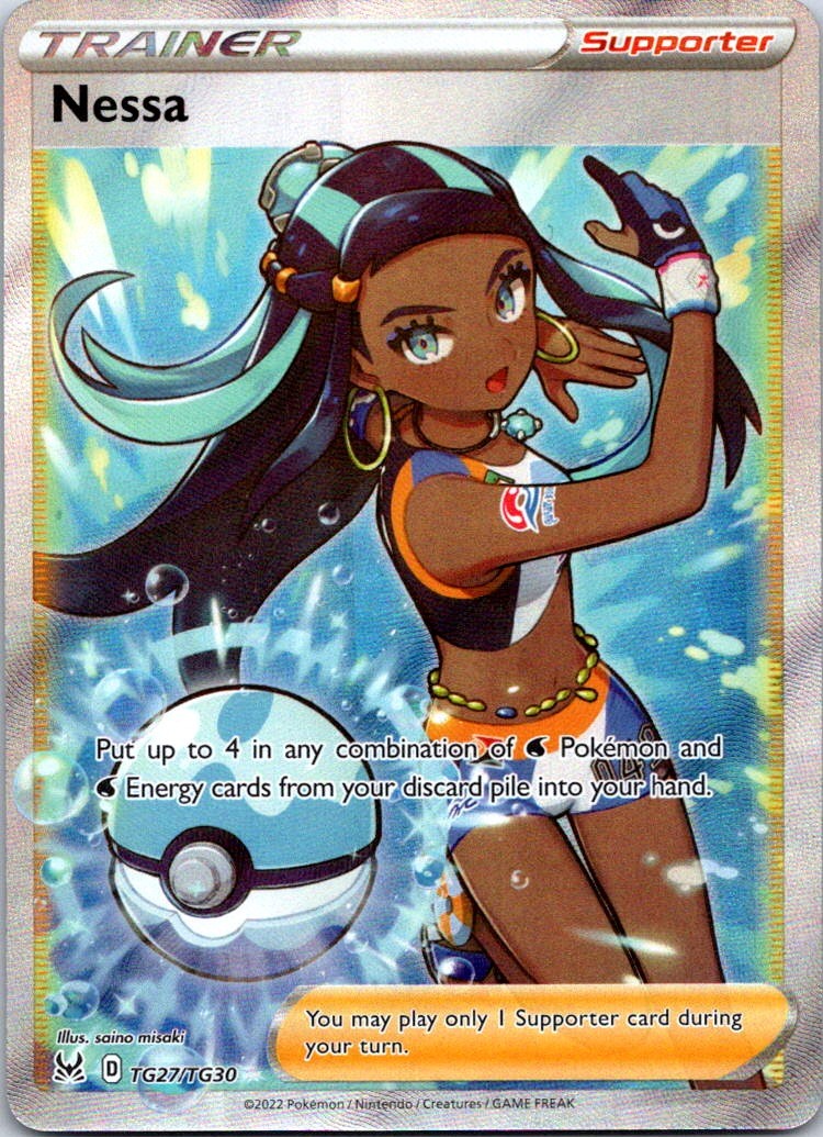 Nessa TG27/TG30 SWSH11: Lost Origin Trainer Gallery Ultra Rare Holofoil NM