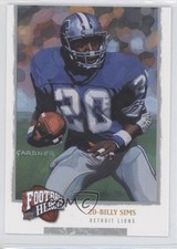 2008 Upper Deck Football Heroes Legendary Green 290/350 Billy Sims #204 0q1p