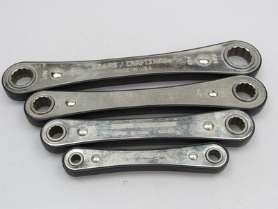 4pc Craftsman Ratcheting Box End Wrench Set 1/4'' to 3/4'' 43684 43683 43682 43681