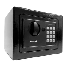 Honeywell 5605 Compact Steel Digital Security Box Safe .15 cu ft - Black, New