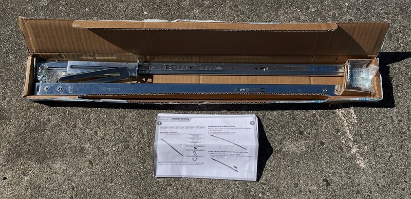 Unused Synology 1U Rail Kit Sliding
