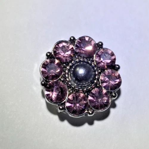 Pulsera envolvente de plata a presión talla única, 2 dijes de jengibre de 20 mm cada uno Foto 4 de 4