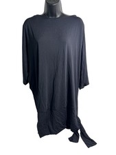 Michael Michael Kors Dress Womens Medium Black Dolman Sleeve Belted Tunic Soft