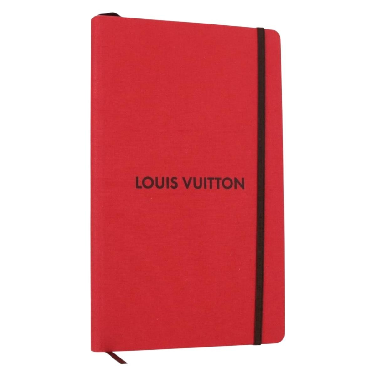LOUIS VUITTON ノート レッド LOUIS VUITTON Notebook MN Planner Canvas Red GI1186 LV Auth 157547