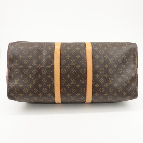 Auth Louis Vuitton Monogram Keep All Bandouliere 55 Boston Bag M41414 Used F/S - Picture 5 of 23