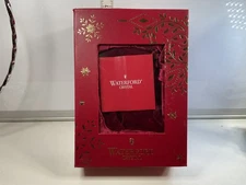 Waterford 2014 Fleur De Lys Crystal Ornament NIB With Enhancer