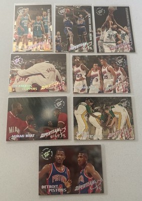 1994-95 Topps Stadium Club NBA Super Team Redemptions 8 Card Lot