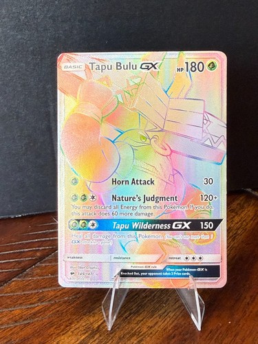Tapu Bulu GX (Secret) Secret Rare SM - Burning Shadows 149/147 MP Pokémon TCG