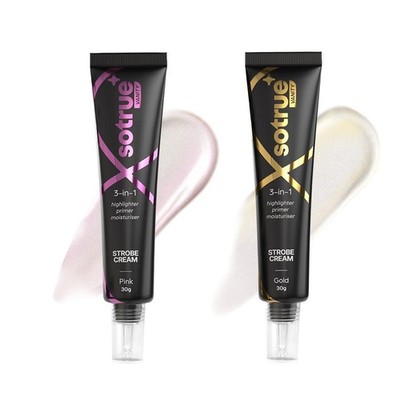 Sotrue Strobe Cream Combo Pack of 2, Gold and Pink - 30gm Each.............