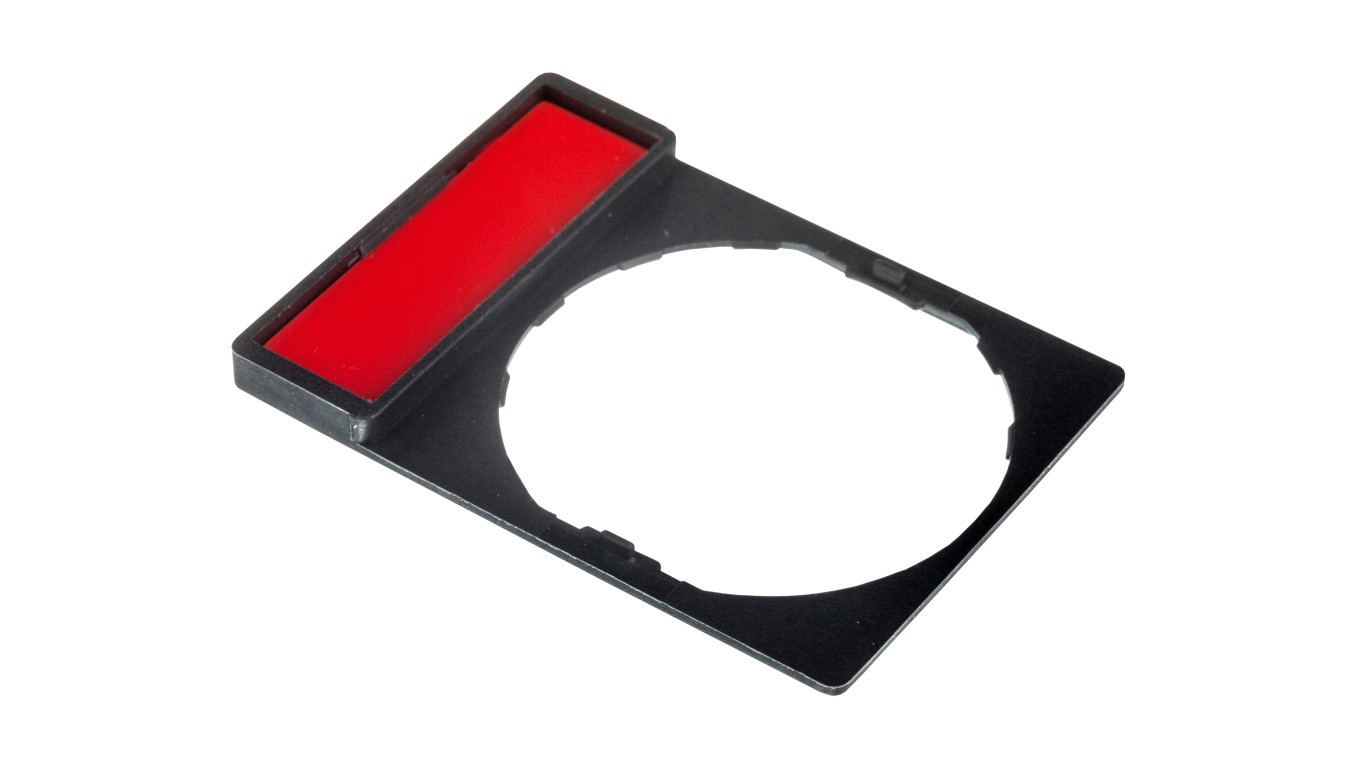 Label Sign 8x27mm Black 22mm Rectangular ZBY2101 Harmony XB4