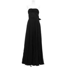 Christian Dior Dress Maxi 100 Silk Size 36 Women Chiffon Sheer Black 2023y