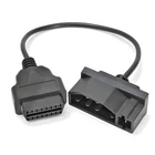 7 Pin OBD1 to 16 Pin OBD2 Convertor Adapter Cable Code Reader Scanner For Ford