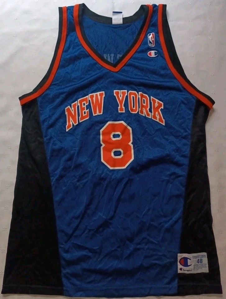 Camiseta Champion Latrell Sprewell New York Knicks Vintage Talla 48 (Extra Grande) Foto 2 de 4