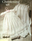 CHRISTENING SET BABY DRESS HAT BOOTIES & AFGHAN CROCHET PATTERN INSTRUCTIONS