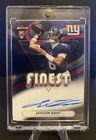2025 Topps Finest #RFA-JD Jaxson Dart Rookie Auto On Card Giants
