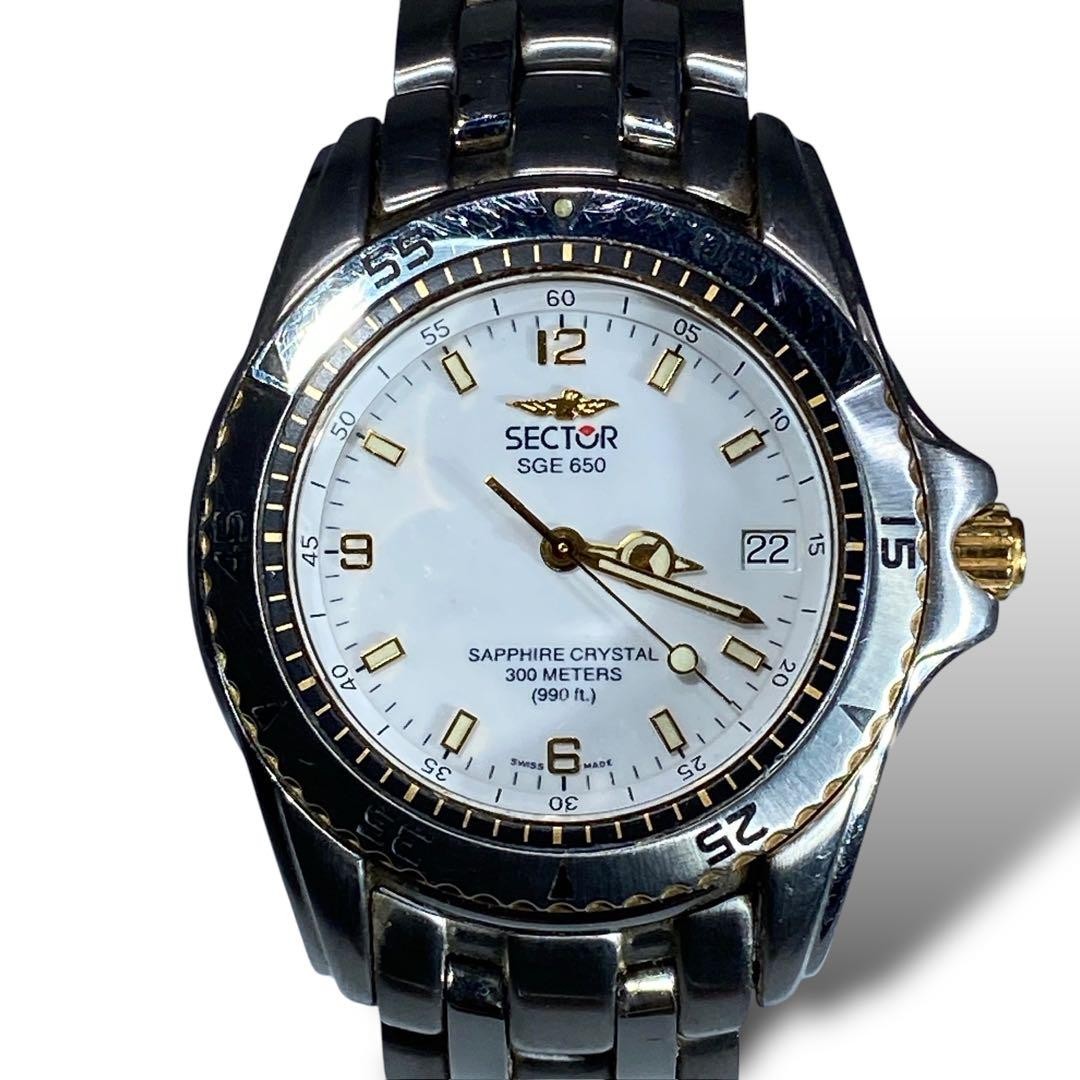 NEWモデル Sector SGE650 New 6.5in 16.5cm Band Silver Watch Quartz 時計
