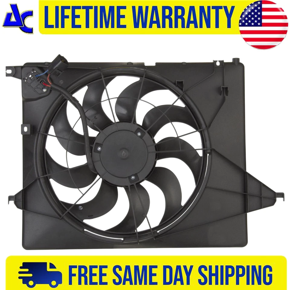 New Radiator Condenser Fan Assembly For 2011-2015 Kia Sorento 3.5L 2.4L 3.3L - Image 1 of 4