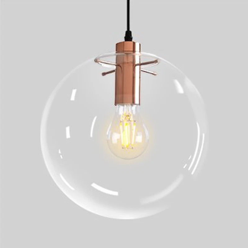 Glass Pendant Light Bar Modern Ceiling Lights Kitchen Pendant Lighting Home Lamp - Image 3 of 4
