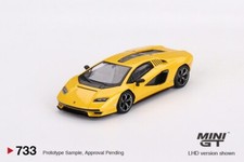 Mini GT 1:64 Lamborghini Countach LPI 800-4 New Giallo Orion Model Car MGT00733