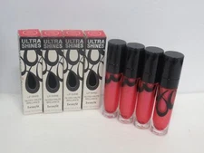 BENEFIT ULTRA SHINES LIP SHINE BACK TO THE FUCHSIA 0.17 OZ BOXED *LOT OF 4*