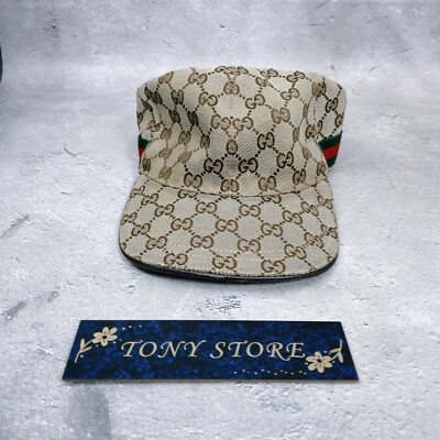 Gucci original GG canvas baseball cap Good Condition Japan 200035