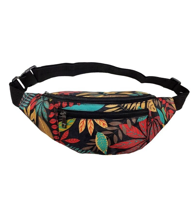 Colourful sales bum bag