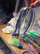 High Percentage Magnum Big Eyes Salmon Trolling Flies Pack Of 2- 6” Rigged