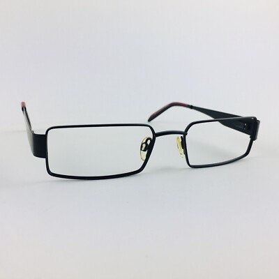 SPECSAVERS Brille SATIN SCHWARZ RECHTECKIG Brillengestell MOD: KRIS 24864022