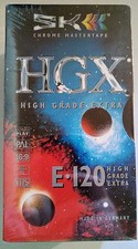 3x SK Chrome Mastertape HGX E-120  VHS NEU